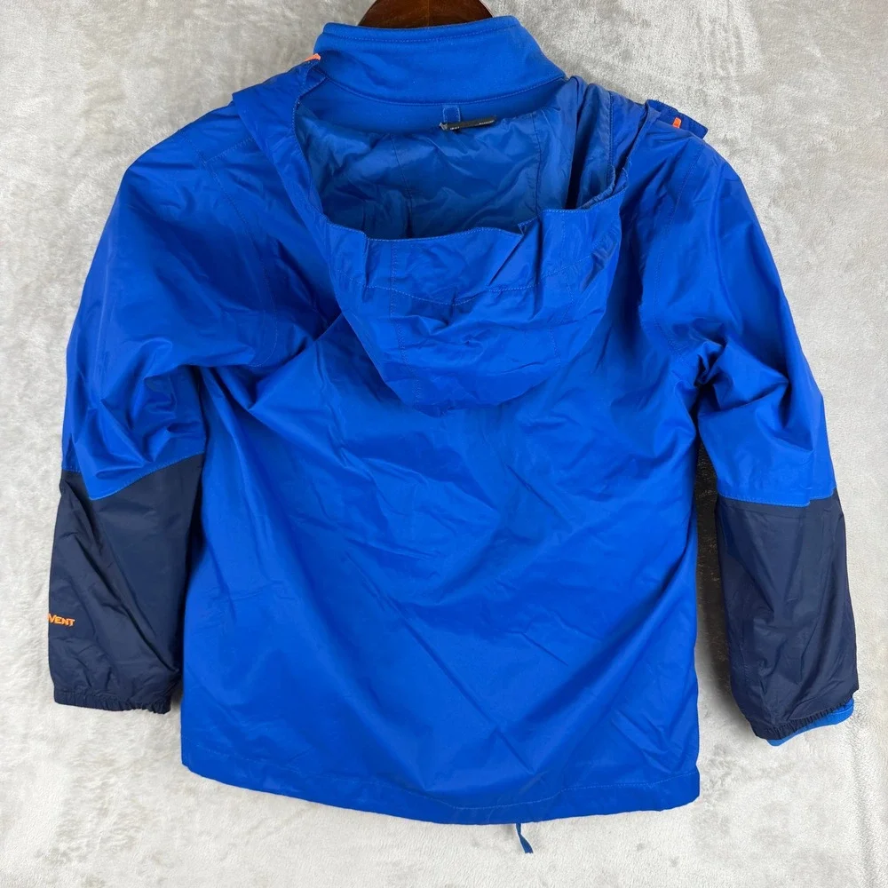 The North Face Boys Triclimate 3-in-1 Jacket Blue Navy Orange Size S 7/8 DryVent